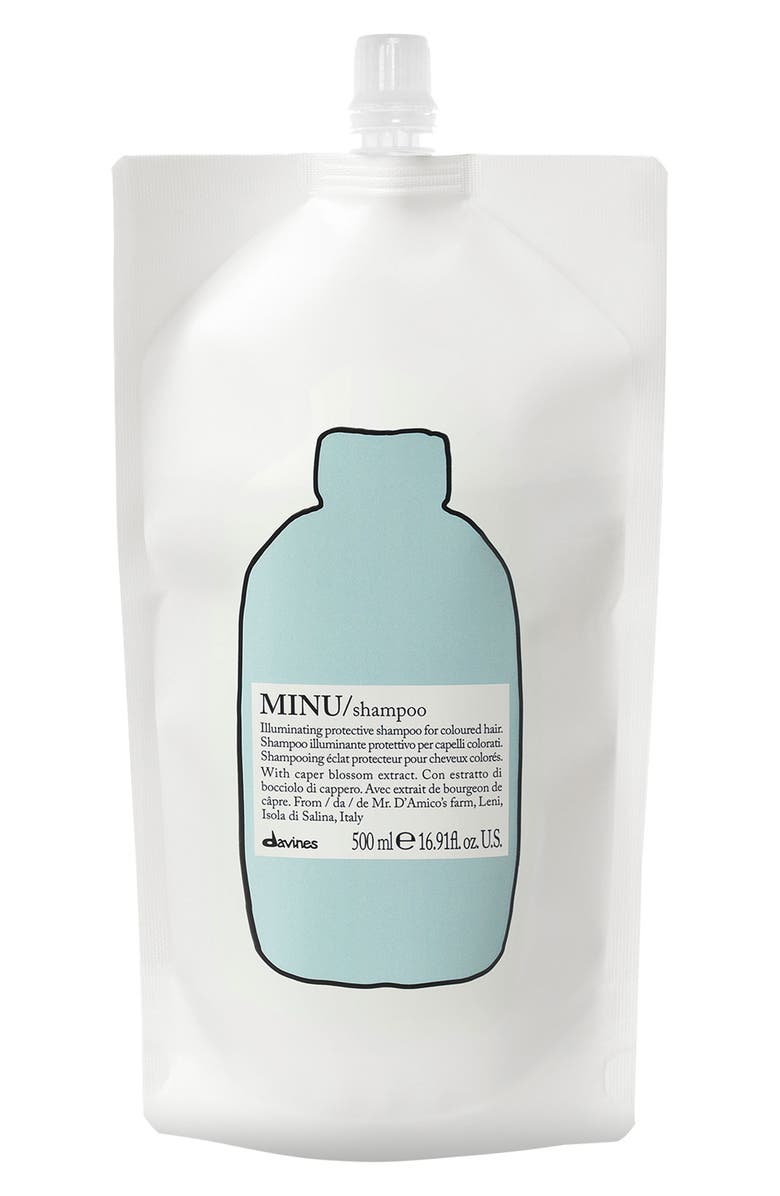 Davines MINU Color Protecting Shampoo Refill, Main, color,