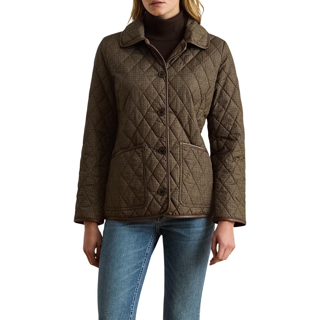 Ralph Lauren Lauren Quilted Jacket In Brown