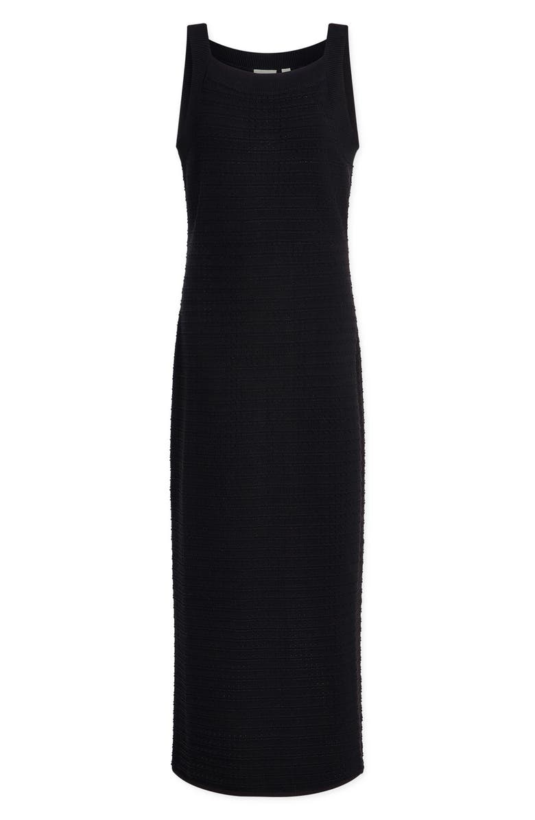 Varley Cusack Cotton Knit Dress, Alternate, color, Black