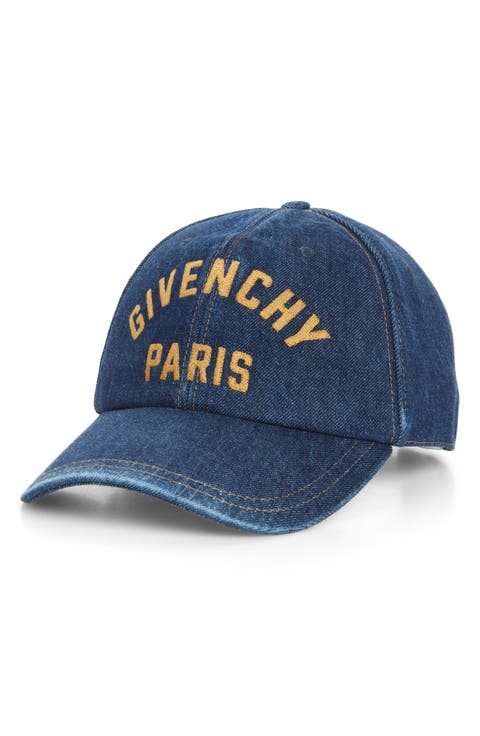 Logo Embroidered Denim Adjustable Baseball Cap