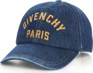 Givenchy Logo Embroidered Denim Adjustable Baseball Cap