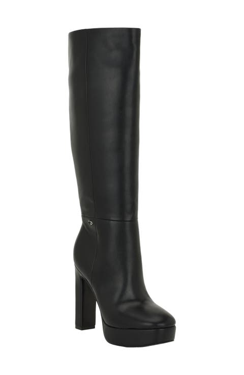 Daska Faux Leather Over the Knee Boot