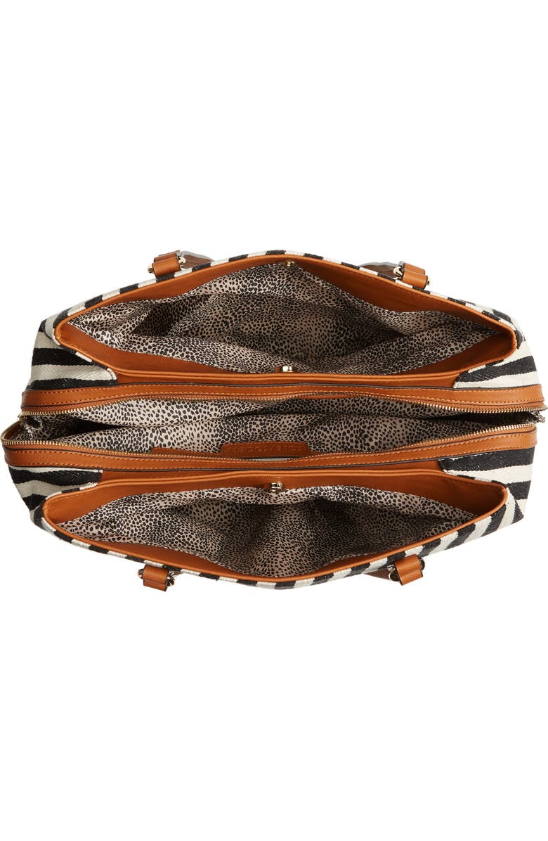 Sole Society 'Oversize Millie' Stripe Print Tote, Alternate, color,