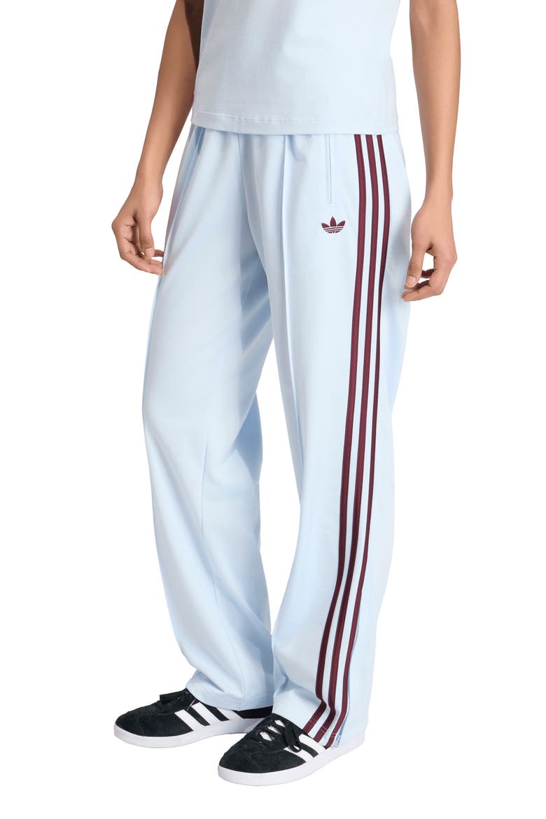Firebird Classic Recycled Polyester Track Pants, Main, color, CRYSTAL SKY/ MAROON