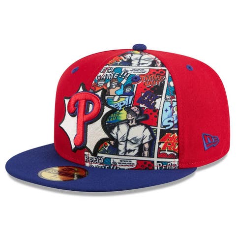 Men's New Era Red/Royal Philadelphia Phillies 2025 MLB Diamond Hero Edition 59FIFTY Fitted Hat