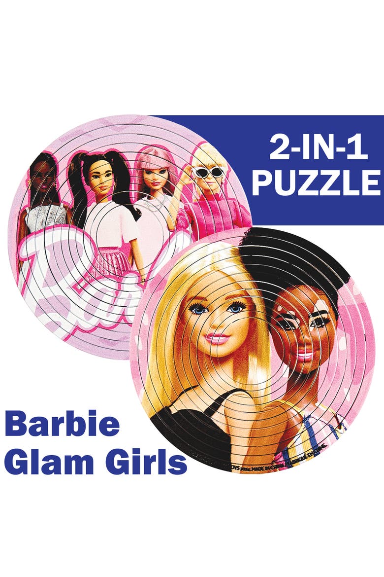 Puzzle Barbie Glam Girls 12 Rings 2In1, Alternate, color, Multicolored