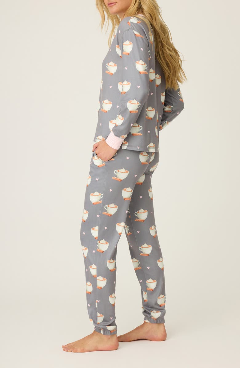 PJ Salvage Love You a Latte Pajamas, Alternate, color, 
