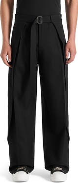 Manière De Voir Charles Wide Fit Wrap Leg Tailored Trousers