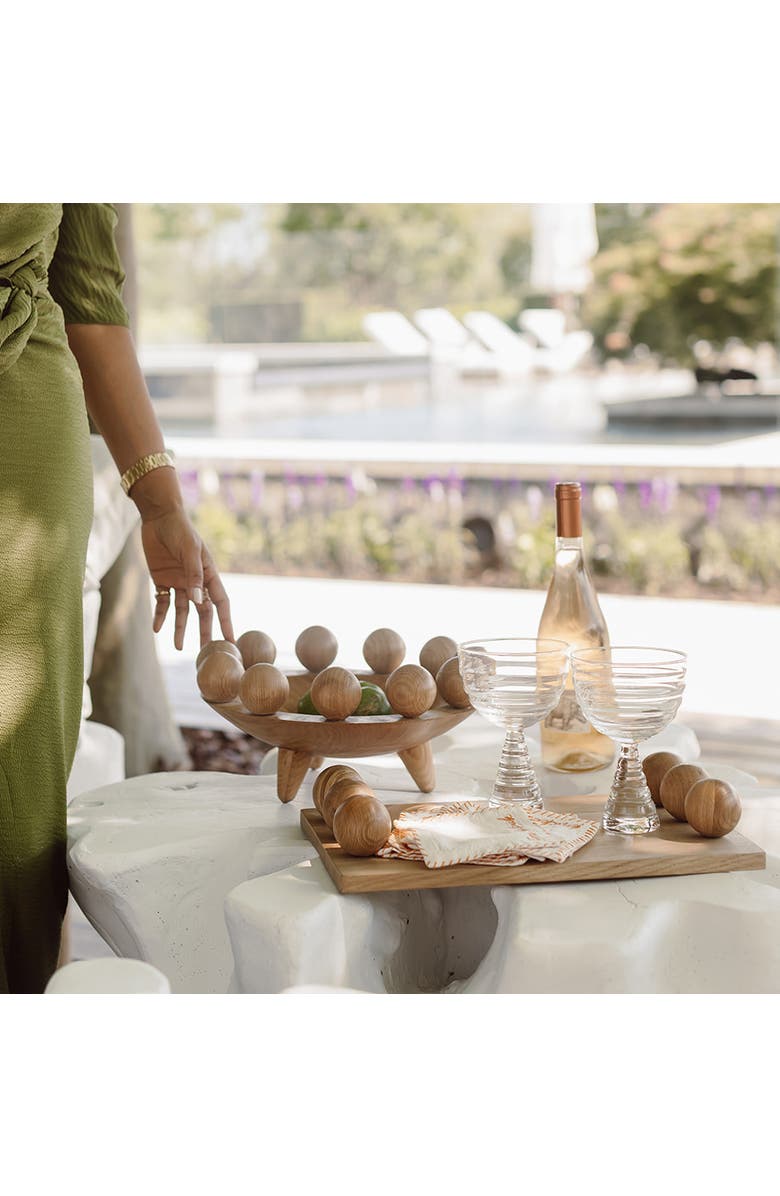 House of Revelry Fluted Goblet Set of Four, Alternate, color, NO COLOR