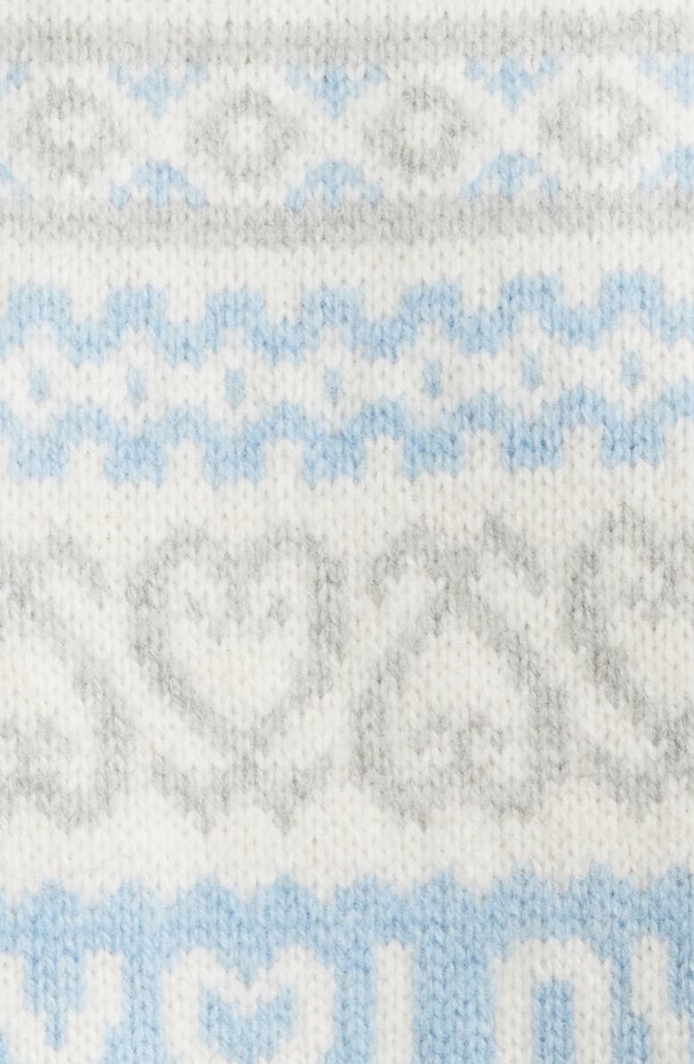 LoveShackFancy Emberly Crewneck Wool Sweater, Alternate, color, Winter Haze