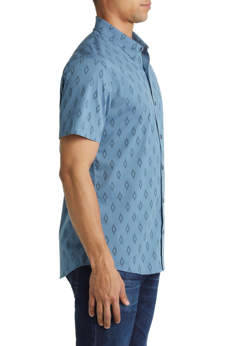 TravisMathew Sidetracked Short Sleeve Button-Down Shirt, Alternate, color, 