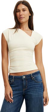 Cotton On Women's Scout Asymmetric Short Sleeve