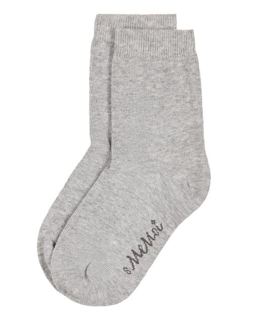 Memoi Kids' Basic Cotton Blend Crew Socks In Blue