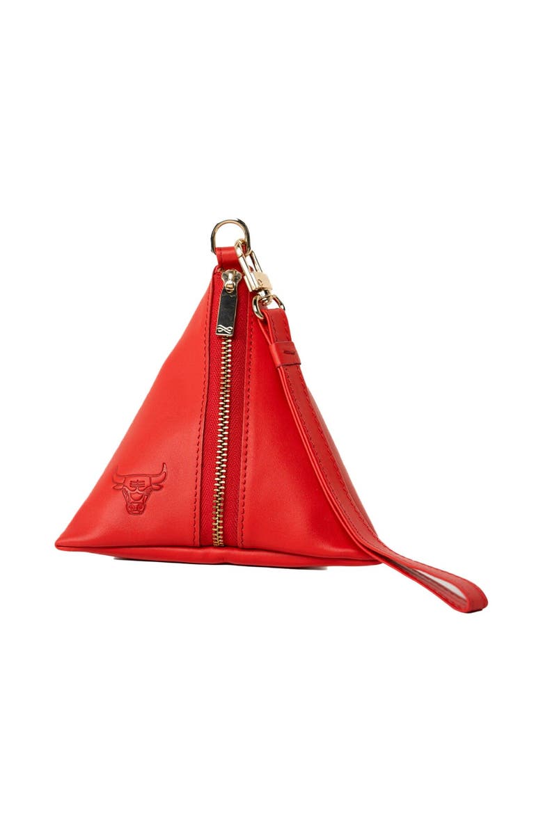 LUSSO Chicago Bulls Rhea Dumpling Wristlet, Main, color, Red