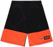 FANATICS Men's Fanatics Black/Orange Cincinnati Bengals Big & Tall Best of the Best Performance Shorts