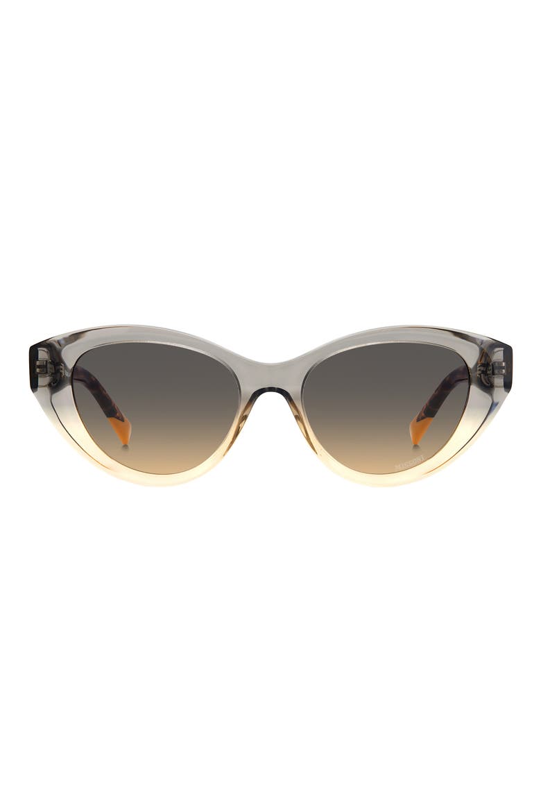 53mm Oval Cat Eye Sunglasses, Main, color, GREY OCHRE/ BROWN OCHRE
