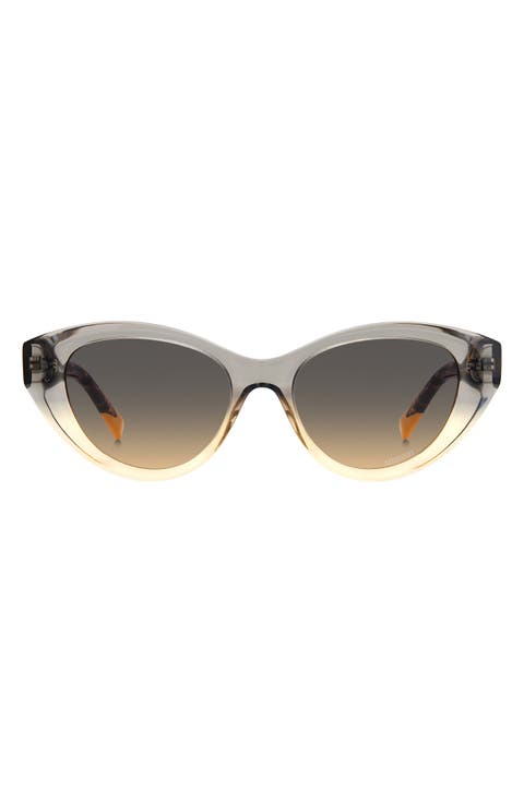 53mm Oval Cat Eye Sunglasses