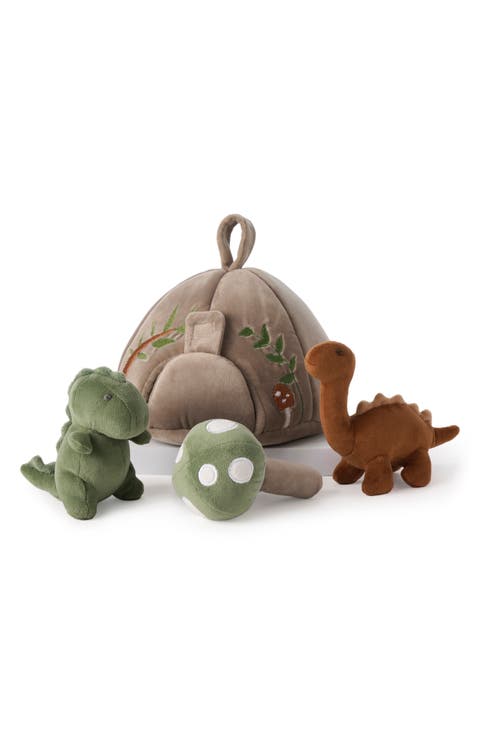 Dino Friend Set of 3 Plush Toys & Storage Bag