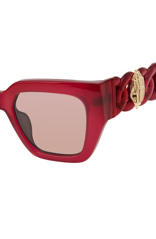 Kurt Geiger Geometric Sunglasses, 52mm In Magenta/fuchsia Fl