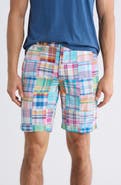Vintage 1946 Patchwork Madras Flat Front Shorts
