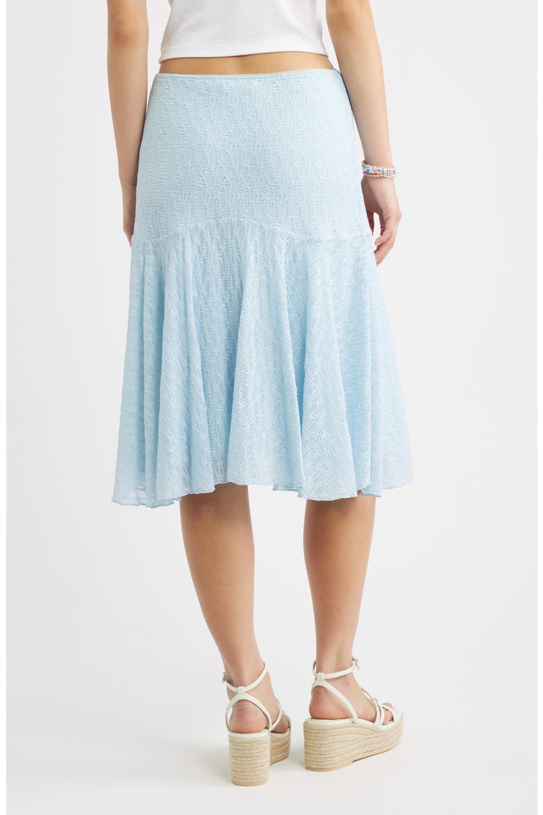 Lace Handkerchief Midi Skirt, Alternate, color, BLUE SKYRIDE