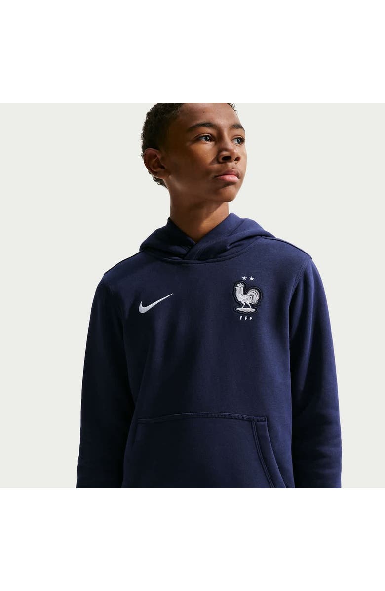 Nike Youth Nike Blue France National Team Club Hoodie, Alternate, color, Blue