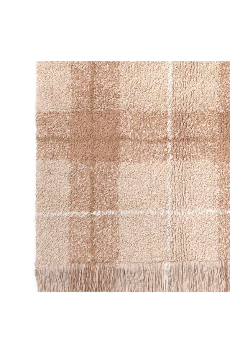 Lorena Canals Washable Rug Tartan, Alternate, color, Rose
