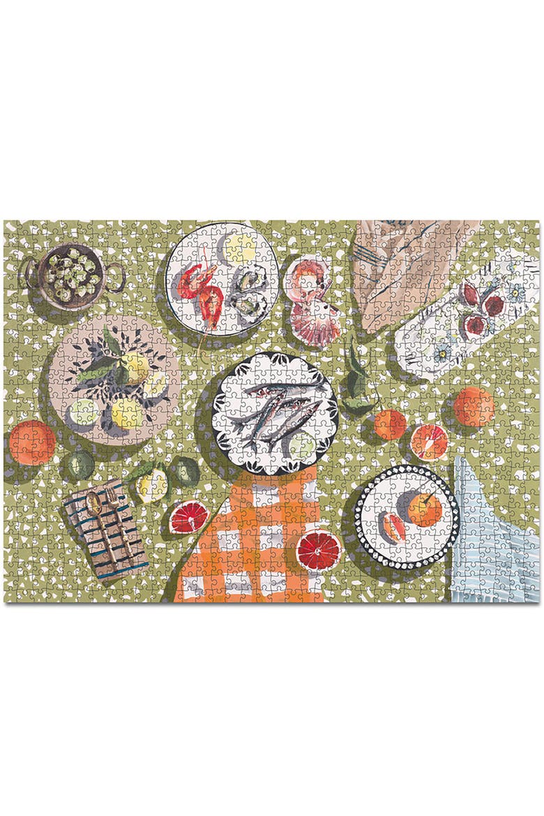 Table by the Sea, 1000 Piece Puzzle, Adult Jigsaw, Main, color, Multicolored