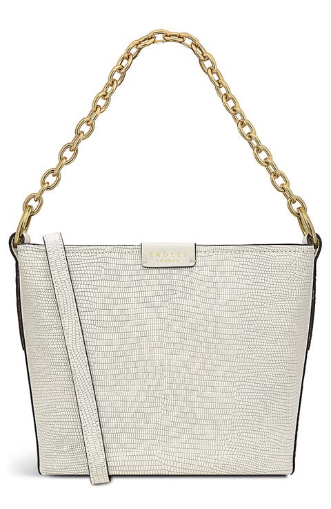 Petticoat Hill Lizard Embossed Shoulder Bag