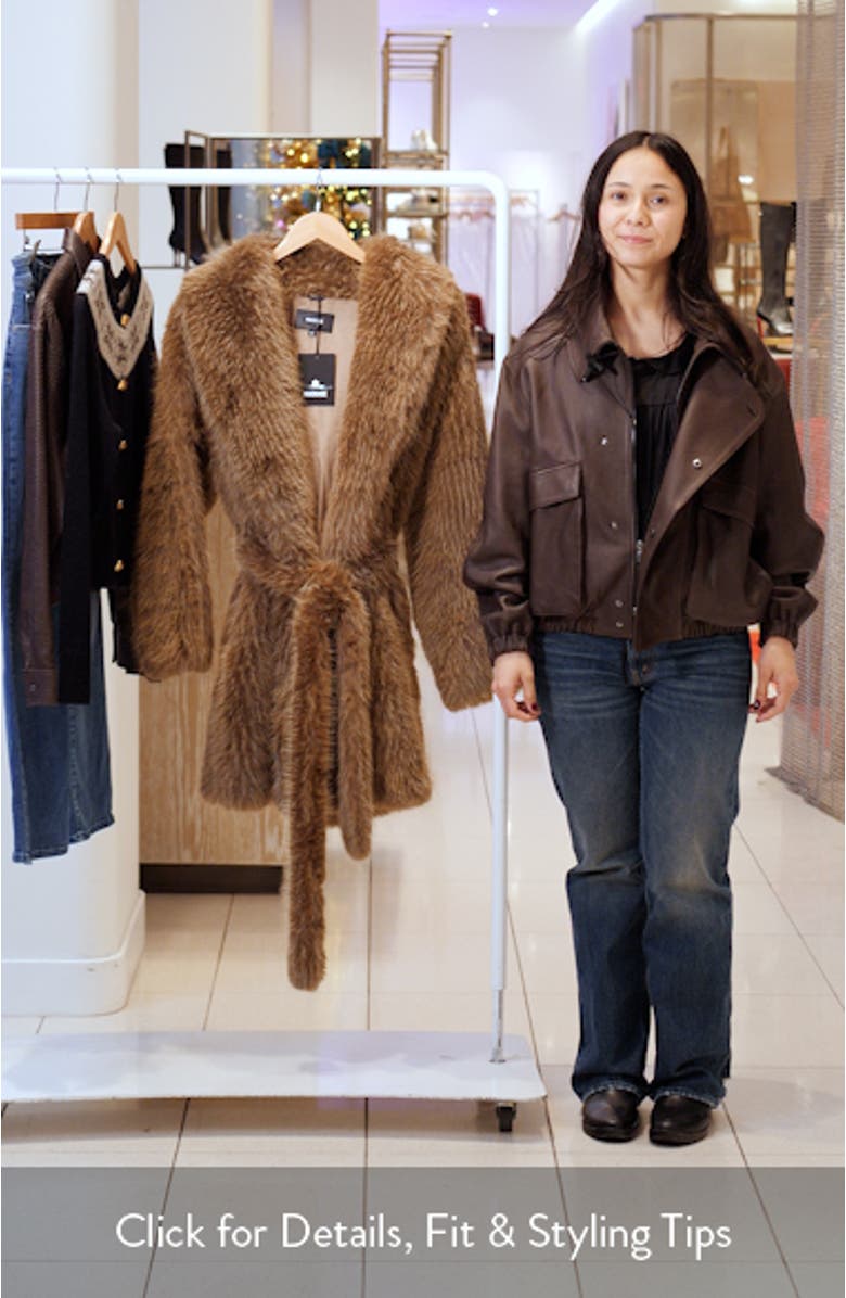 Kacela Faux Fur Coat, sales video thumbnail