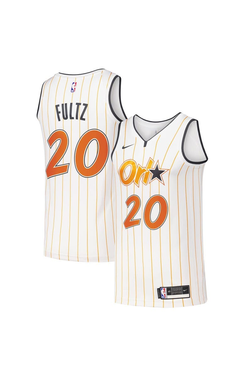 Nike Men's Nike Markelle Fultz White Orlando Magic Swingman Player Jersey - City Edition, Alternate, color, 