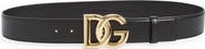 Dolce&Gabbana DG Logo Leather Belt