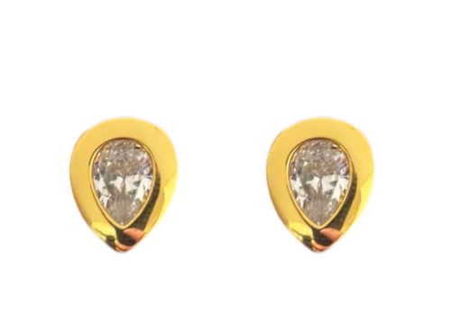 Mazin Jewels Pear Studs
