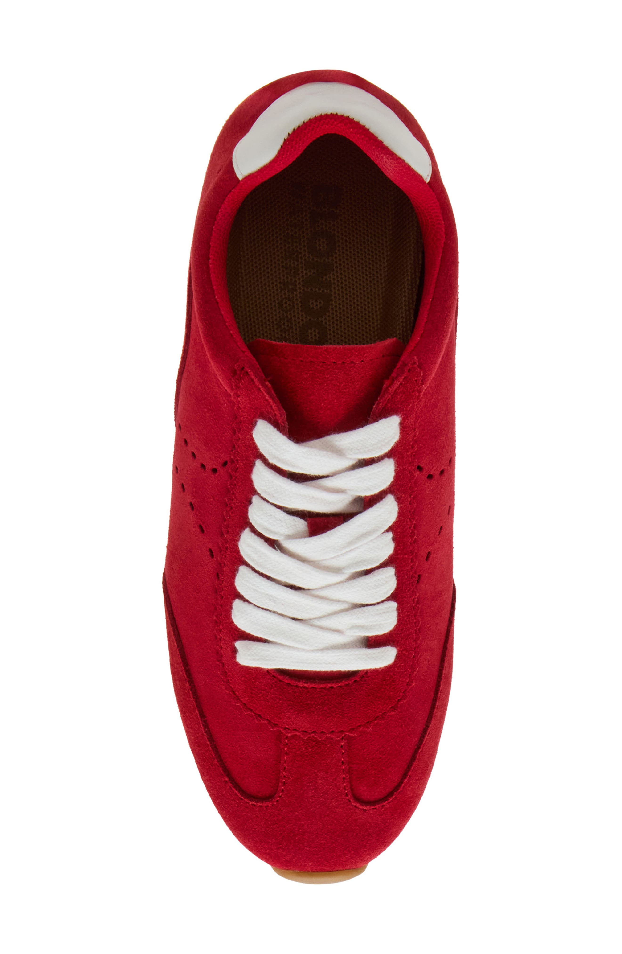 Blondo Carmen Waterproof Sneaker, Alternate, color, Red Suede