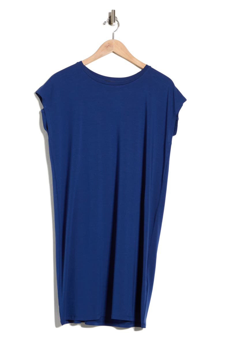 Crewneck Boxy Dress, Alternate, color, DEEP DIVE