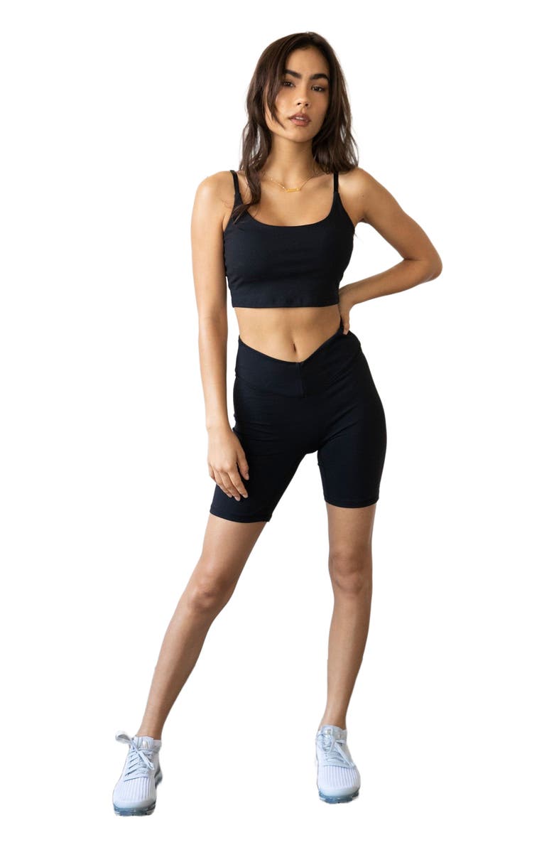 Rebody Active Vendetta Cloudlux Biker Shorts 7", Main, color, Metropolis Black