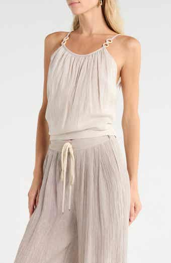 Franca Linen Crop Tank