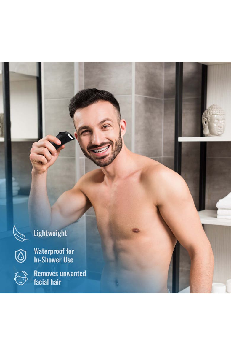 PURSONIC Mario Lopez Wireless Body Hair Trimmer and Beard Care Grooming Kit Bundle, Alternate, color, Multicolor