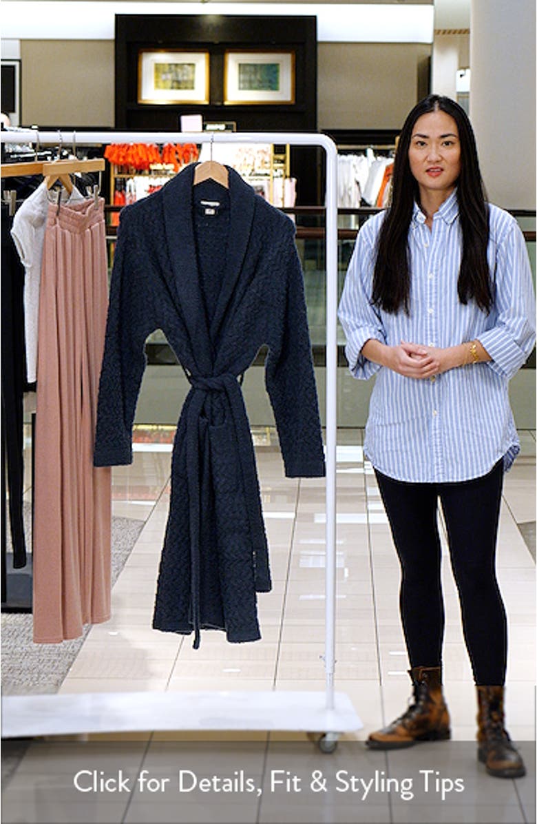 Snug Waffle Knit Robe, sales video thumbnail