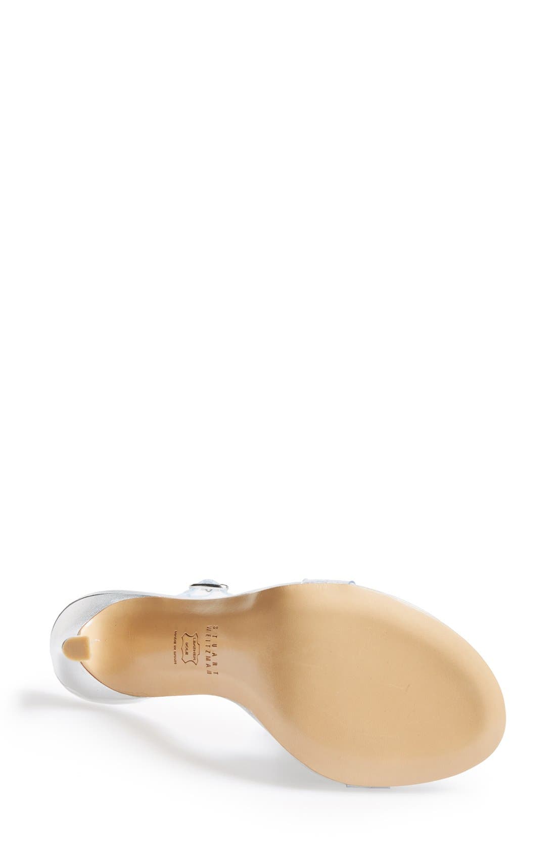 Stuart Weitzman 'Bareitall' Translucent Strap Sandal, Alternate, color, 