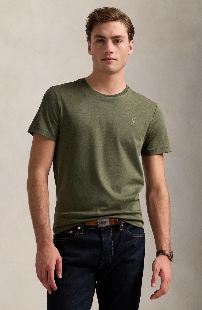 Polo Ralph Lauren Solid Cotton T-Shirt, Alternate, color, 