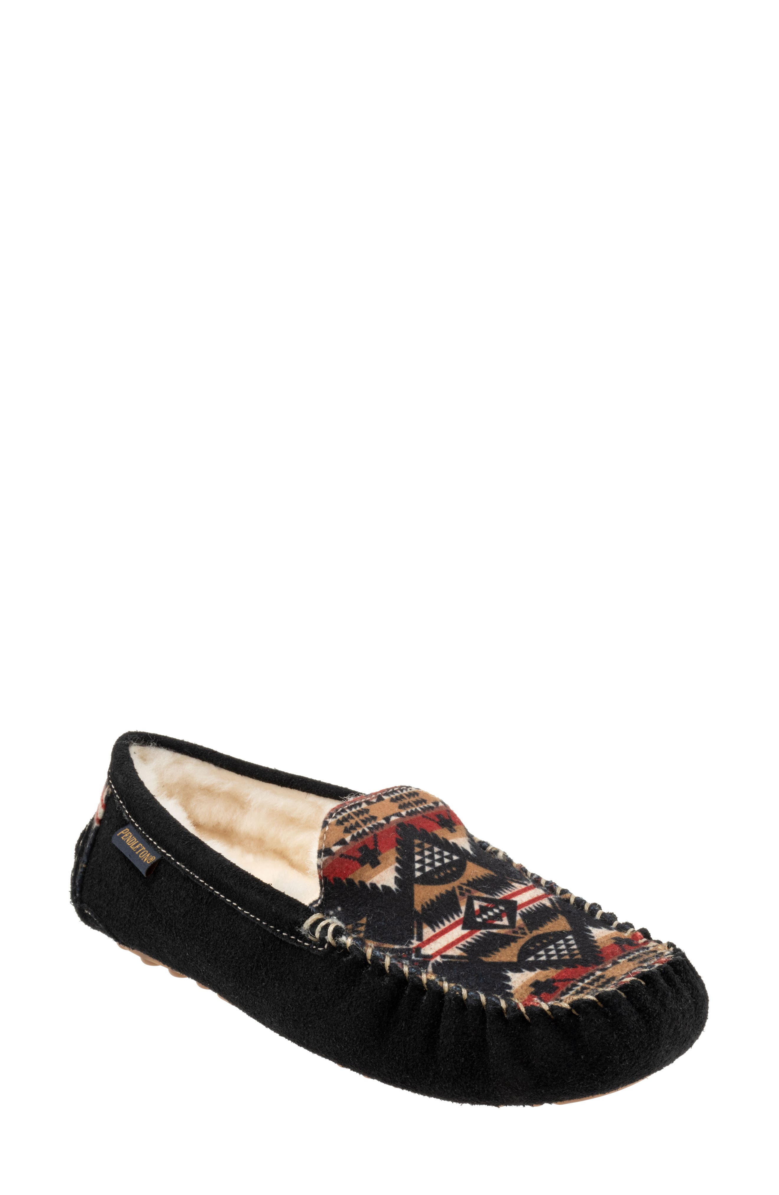 Pendleton Nehalem Genuine Shearling Lined Slipper, Main, color, 