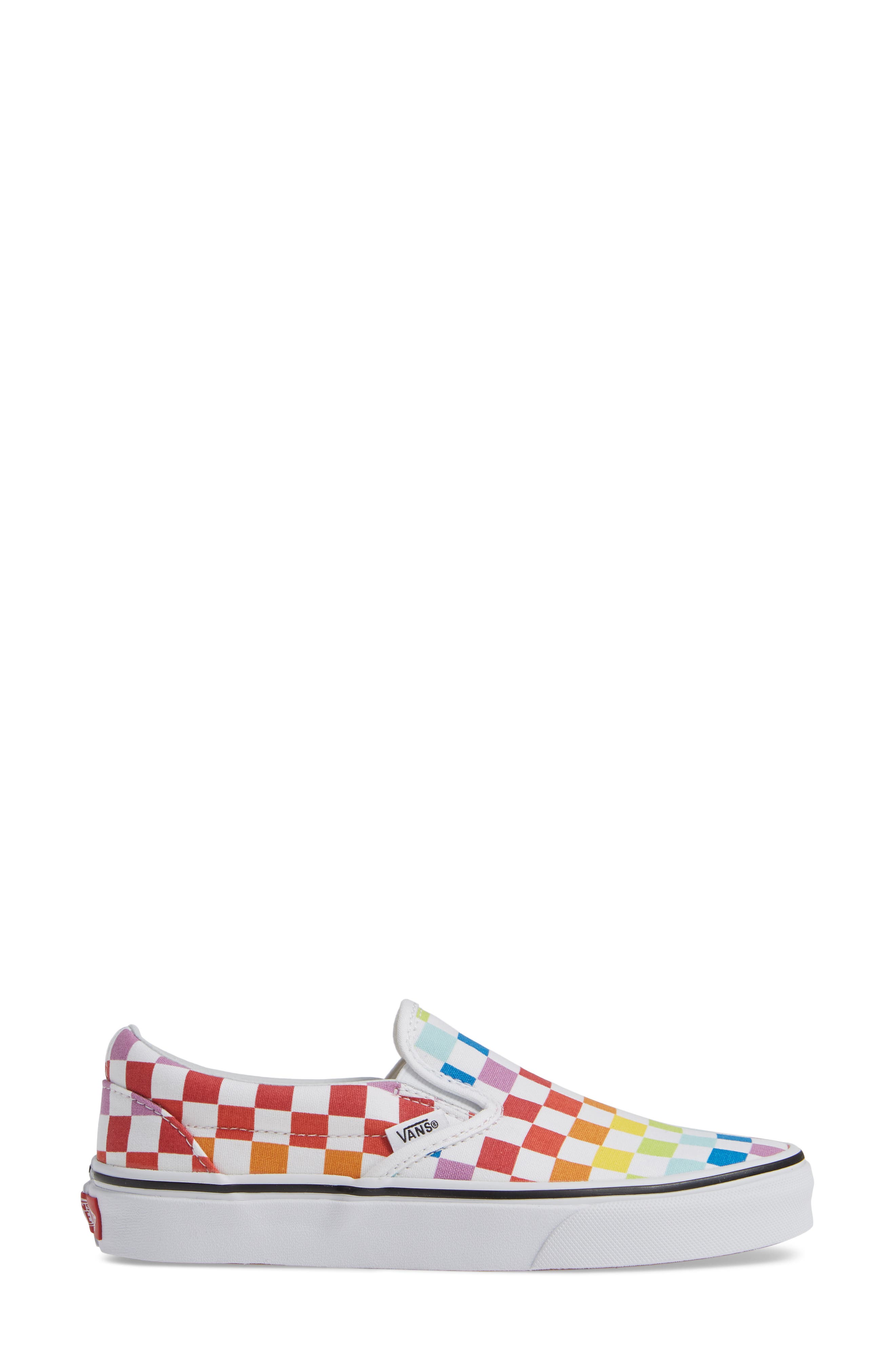 'Classic' Slip-On, Alternate, color, RAINBOW/ TRUE WHITE