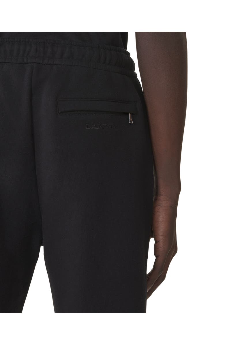 Lanvin Fleece Jogger Pants, Alternate, color, Black