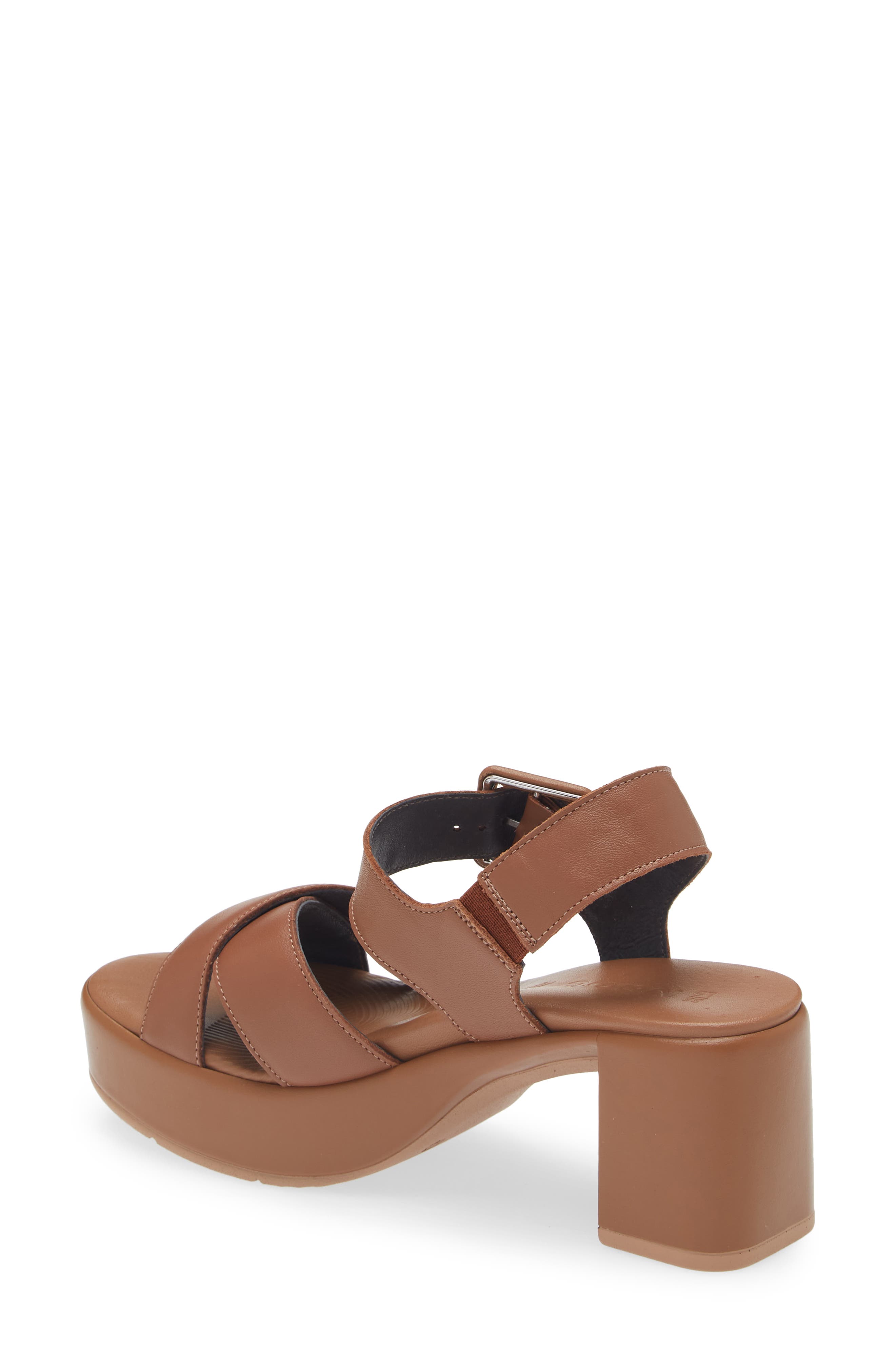 Naot Elite Platform Sandal, Alternate, color, Caramel Leather