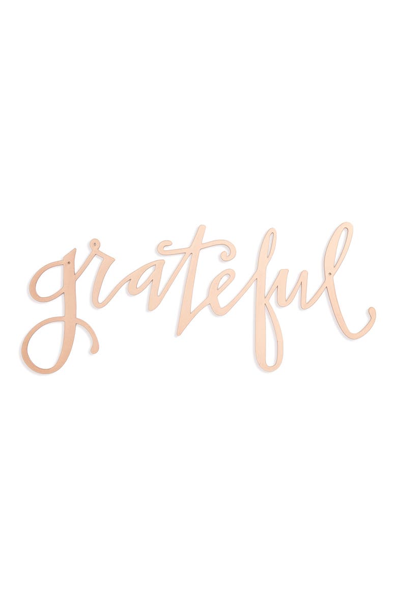 Grateful Wall Art, Main, color, METALLIC RUST/ COPPER