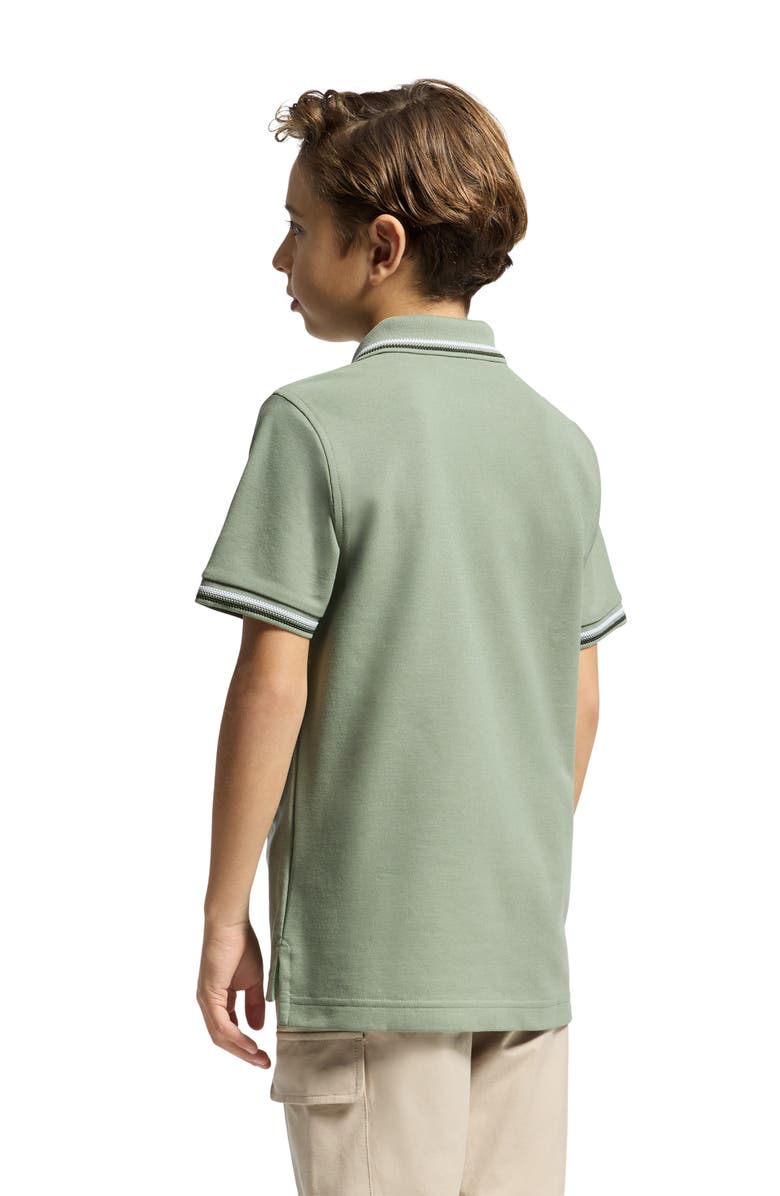 Psycho Bunny Kids' Baxter Cotton Pique Polo, Alternate, color, Sea Spray