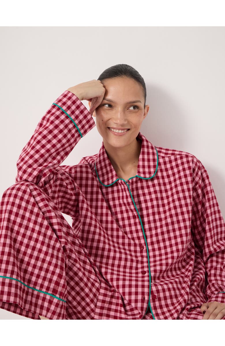 Hush Brushed Cotton Pajamas, Alternate, color, Pink Mix