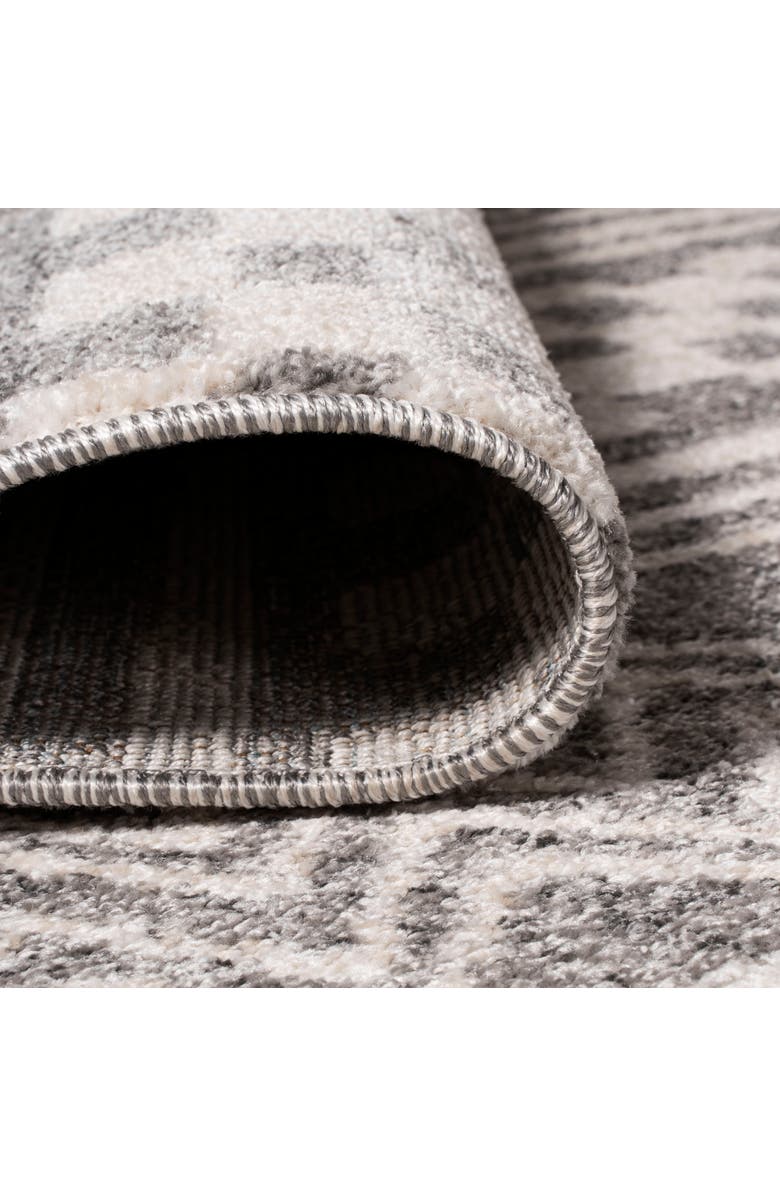 JONATHAN Y Imlil  Geometric Stripe Area Rug, Alternate, color, Light Gray/Cream