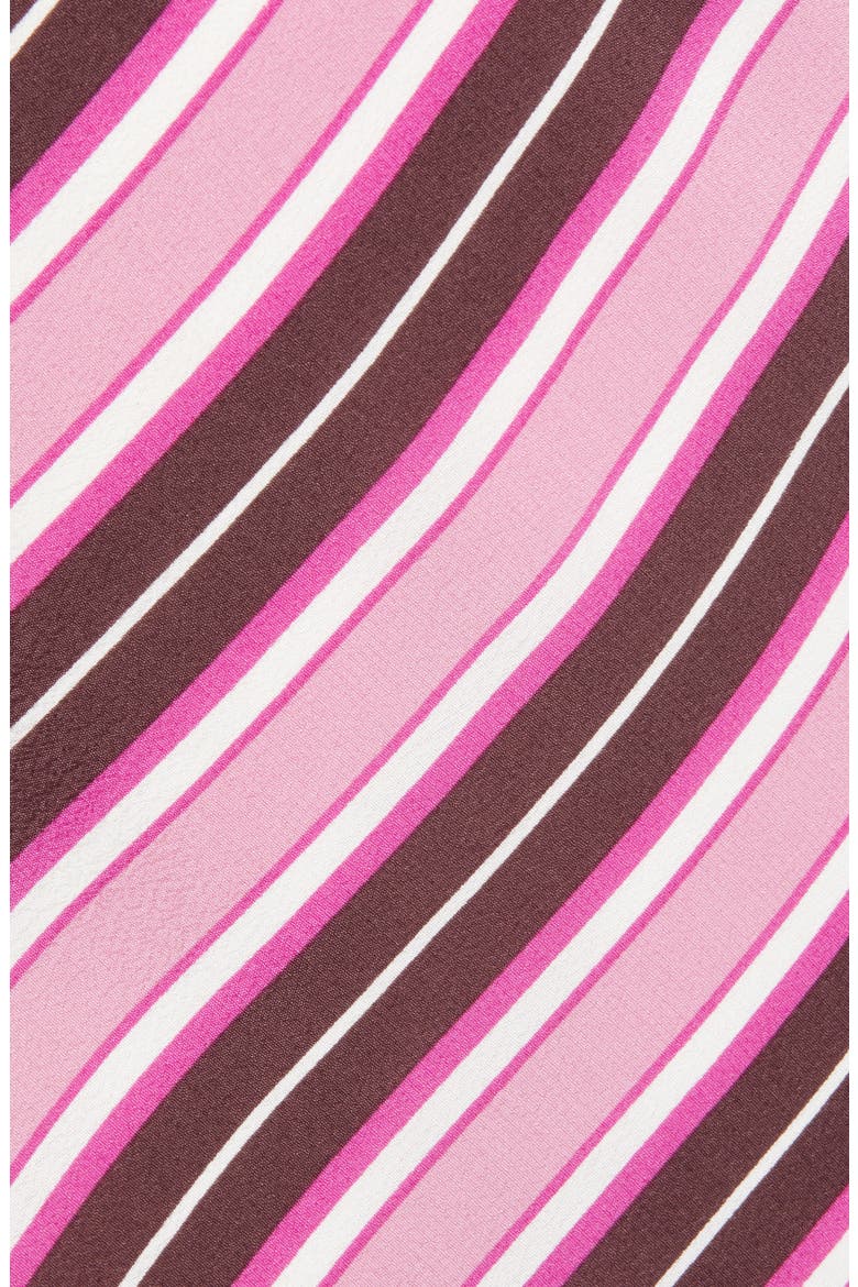 Bias Cut Midi Skirt, Alternate, color, BURGUNDY FUDGE SCARF STRIPE